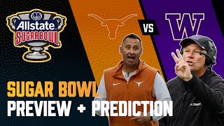 Washington vs Texas  CFP Sugar Bowl Preview  Prediction  College Football 2023 [upl. by Alphonso814]