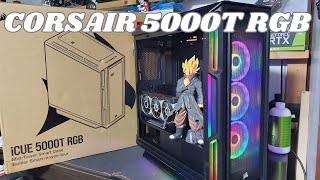 CASE CORSAIR 5000T RGB MUITO LINDO [upl. by Anaiv668]