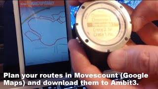 Suunto Ambit3 Peak and its awesome navigation feature [upl. by Anitsrhc]