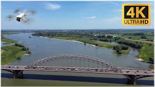 Waalbrug en Waalkade  Drone Vluchten Nijmegen [upl. by Raddi399]