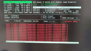 Error during running memTest [upl. by Norty]