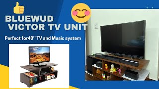 BLUEWUD Victor Engineered Wood TV Entertainment Unit Do it yourself [upl. by Dygal]