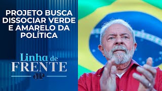 Governo começa campanha para 0709 utilizando cores da bandeira no Congresso  LINHA DE FRENTE [upl. by Earized999]