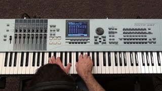 Yamaha MOXF Motif XF XS ES  Amazing Piano from KSounds [upl. by Tnecillim]