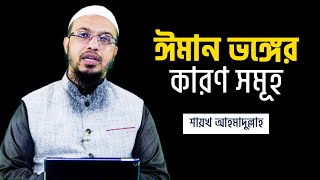 যে কারণে আপনার ঈমান ভেঙ্গে যাচ্ছে ।। ঈমান ভঙ্গের কারণসমূহ শায়খ আহমাদুল্লাহ [upl. by Ainevuol]