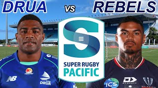 FIJIAN DRUA vs REBELS Super Rugby Pacific 2023 Live Commentary [upl. by Hatokad630]