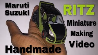 How To Make Miniature Ritz Car how to make miniature carhow to make a toy carritz miniature [upl. by Treulich]