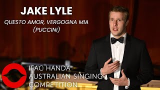 2024 Jake Lyle Baritone SemiFinals Concert first performance Puccini [upl. by Gnes]