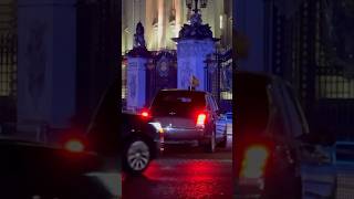 Royal Family 🇬🇧 King and Queen enter Buckingham Palace at Night [upl. by Aldora]