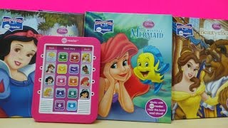 DISNEY PRINCESS ELECTRONIC ME READER TABLET COMPUTER TOY TO HELP LEARN ENGLISH [upl. by Kenwee691]