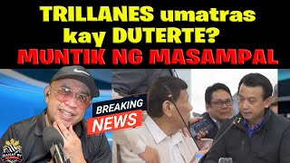 TRILLANES natakot kay DUTERTE MUNTIK NG MASAMPAL [upl. by Aisyram106]