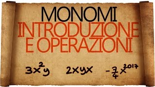 Monomi  Introduzione e Operazioni [upl. by Noletta]