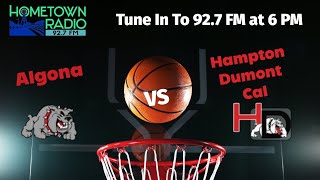 Algona vs HamptonDumontCAL Girls High School Basketball [upl. by Enniotna]