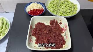 砂锅做的红烧肉就是香，搭配毛豆炒牛肉，包菜炒粉丝和雪梨银耳羹 [upl. by Ahsya]