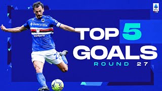 Gabbiadini with a top finish  Top 5 Goals by cryptocom  Round 27  Serie A 202223 [upl. by Chelsea]