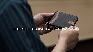 UPGRADED Genuine Leather Nova Wallet With Money Clip [upl. by Cutlip]