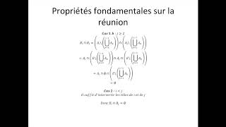 Théorie de la mesure partie 6  Propriétés fondamentales sur la réunion [upl. by Mehala]