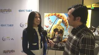 Ellie Zeiler Carpet Interview at Epic Tails Premiere [upl. by Rabma]