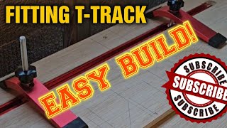 FITTING TTRACK  EASY BUILD tinyworkshop workbench woodworking [upl. by Foulk]