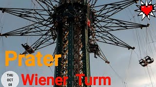 Prater Vienna 🇦🇹 Off ride Prater Tower Turm [upl. by Kaden]