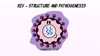 HIV  Structure and Pathogenesis [upl. by Alihs]