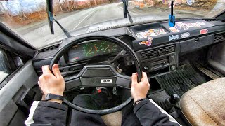 1991 MOSKVICH 2141 16 MT  POV TEST DRIVE [upl. by Nonnahc]