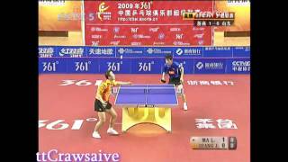 Chinese Superleague Zhang Jike vs Ma Lin [upl. by Ailecnarf68]