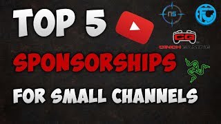 5 BEST SPONSORS FOR SMALL YOUTUBE CHANNELS [upl. by Etat404]