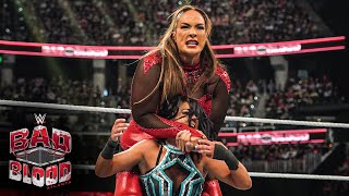 WWE Women’s Champion Nia Jax vs Bayley Bad Blood 2024 highlights [upl. by Janey]