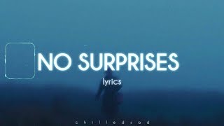 Radiohead  No Surprises Lyrics [upl. by Panchito]