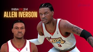 Allen Iverson Face Creation NBA 2K [upl. by Canice]