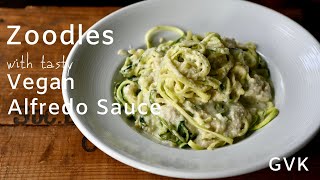 Vegan Alfredo Zoodles [upl. by Nivloc]