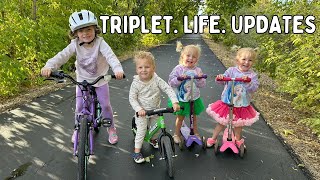 Triplet Life UpdatesPotty training round 2 new family member sleep schedule and more [upl. by Hannibal]