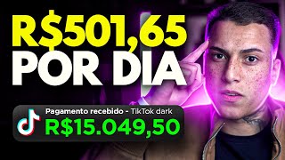 COMO GANHAR 15 MIL POR MÊS COM TIKTOK DARK MONETIZADO usando IA grátis [upl. by Tabbi]