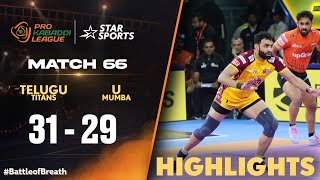 Telugu Titans stand tall securing a vital victory in their campaign  ProKabaddiOnStar HIGHLIGHTS [upl. by Aynotel]