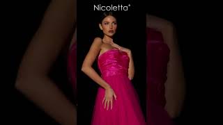 Sweetheart Aline Gown  Nicoletta NC2001 in Magenta Colour [upl. by Yelsnia]