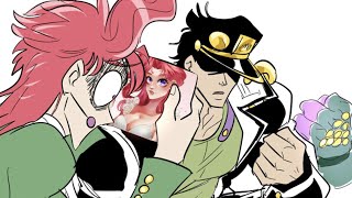 Jotaro vs Kakyoin Alt Ending JOJO comic dub [upl. by Gant371]