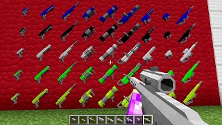 Minecraft MrCrayfishs Gun Mod 9 Guns Amazing Weapons [upl. by Ezzo]