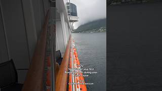 Nordfjordeid anyone norwegianfjords norway cruise vikingship msc msceuribia [upl. by Eniroc458]