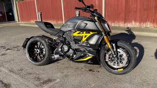 Ducati Diavel 1260s Black amp Steel Yellow Trellis  TERMIGNONI TITANIUM EXHAUST Walk around [upl. by Esyahc267]