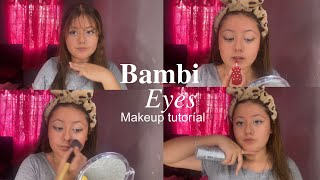 Grwm  Bambi eyes tutorial [upl. by Aikimat]