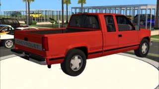 Sims 2 Car Conversion by VoVillia Corp  1998 Chevrolet Silverado Extended Cab [upl. by Ayahs]