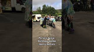 Dartmoor border morris dancers at widecombe fair 2024 dartmoor [upl. by Schenck]