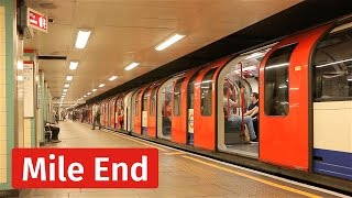 London Underground Tight Action at Mile End Station [upl. by Aramal225]