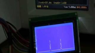 Spectrum Analyzer using dsPIC30F4011 [upl. by Beshore]