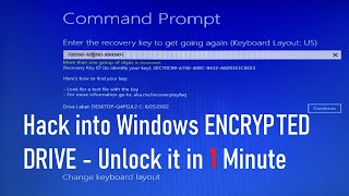 Unlock Turn off BitLocker ENCRYPTED Drive WITHOUT a RECOVERY KEY in 1 Minute [upl. by Gordie]