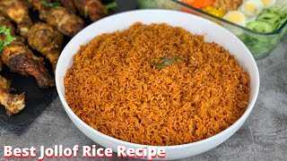 BEST GHANA JOLLOF RICE RECIPE  SIMPLEST YET DELICIOUS JOLLOF RICE  GHANA JOLLOF  DEBZIES DELIGHT [upl. by Karena515]