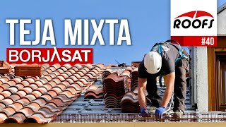 Colocación de TEJA MIXTA sobre rastreles del sistema BorjaSAT  ROOFS 🔴 [upl. by Hayyim]