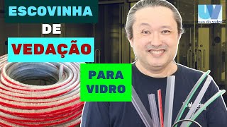 Como Vedar Porta de Vidro com Escovinha de Vedação Adesiva [upl. by Handy453]