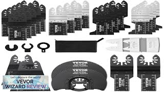 VEVOR 30PCS Multi Tool Blades Kits Universal Quick Release Oscillating Saw Blades Review [upl. by Airla708]